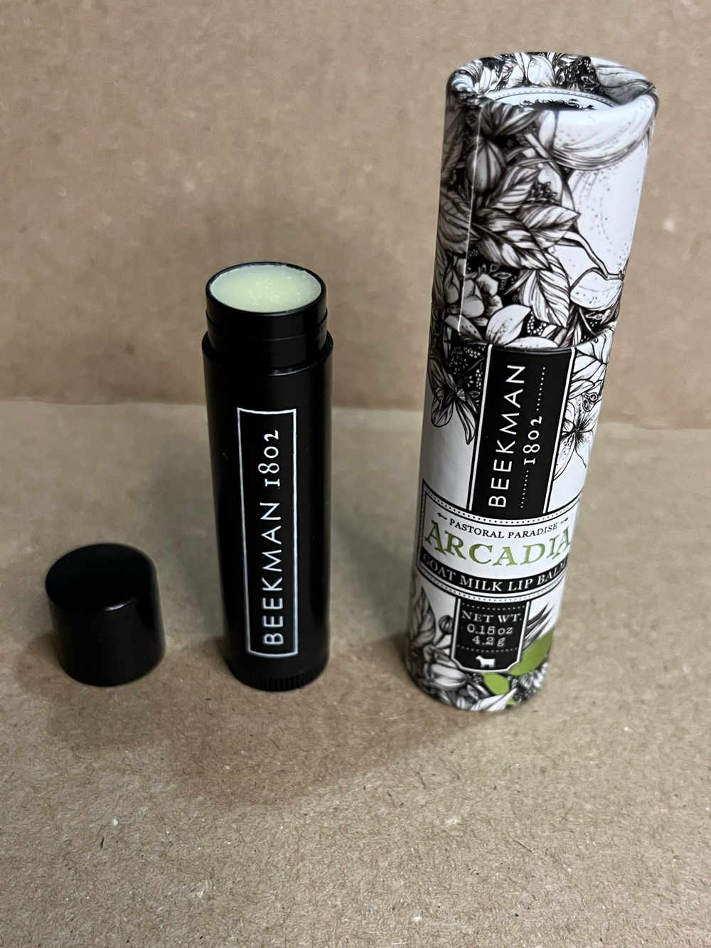 NEW BEEKMAN 1802 Arcadia Goat Milk Lip Balm
